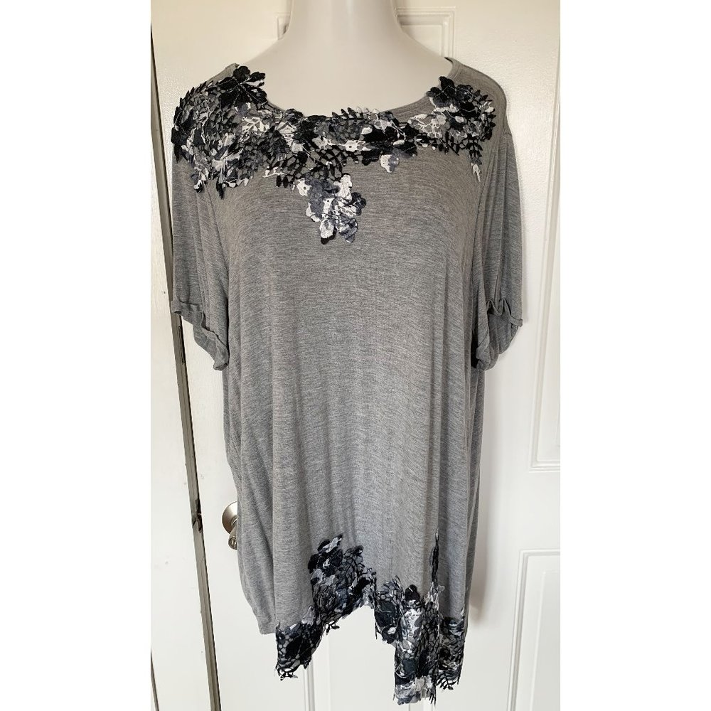Lane Bryant Tee with lace